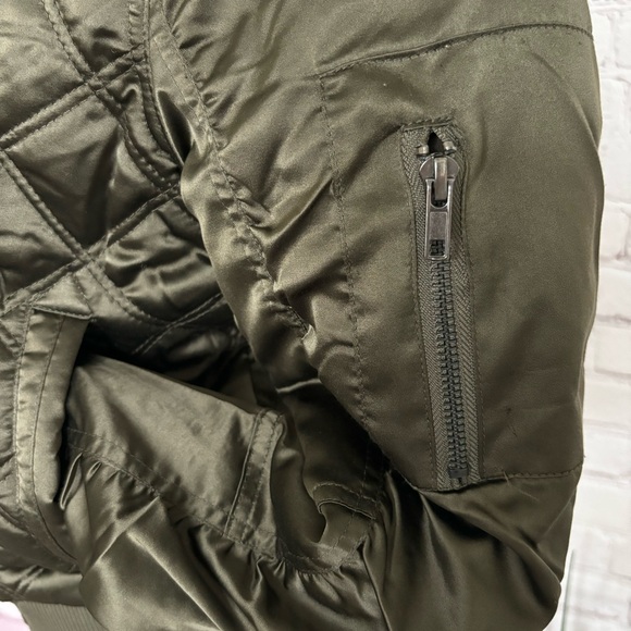 WEATHERPROOF Jacket Diamond Quilted Cropped Bomber Jacket--M - Picture 3 of 15